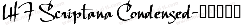 LHF Scriptana Condensed字体转换